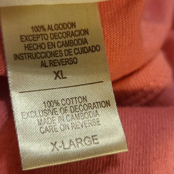 XL M & C Sportwear Pink Short Sleeved Top - Picture 4 of 4